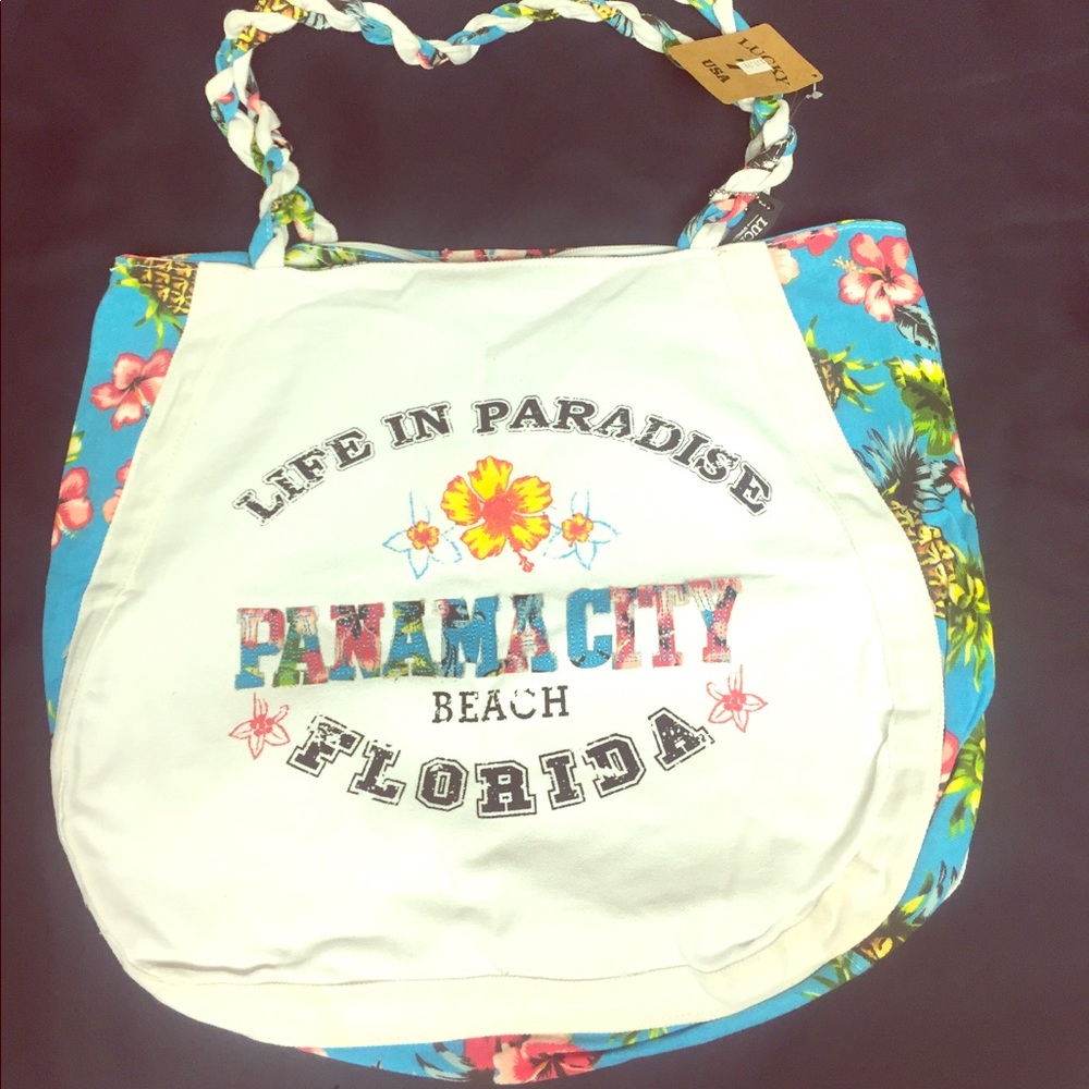 NEW canvas Beach Tote Bag Panama City - 1 left❗️